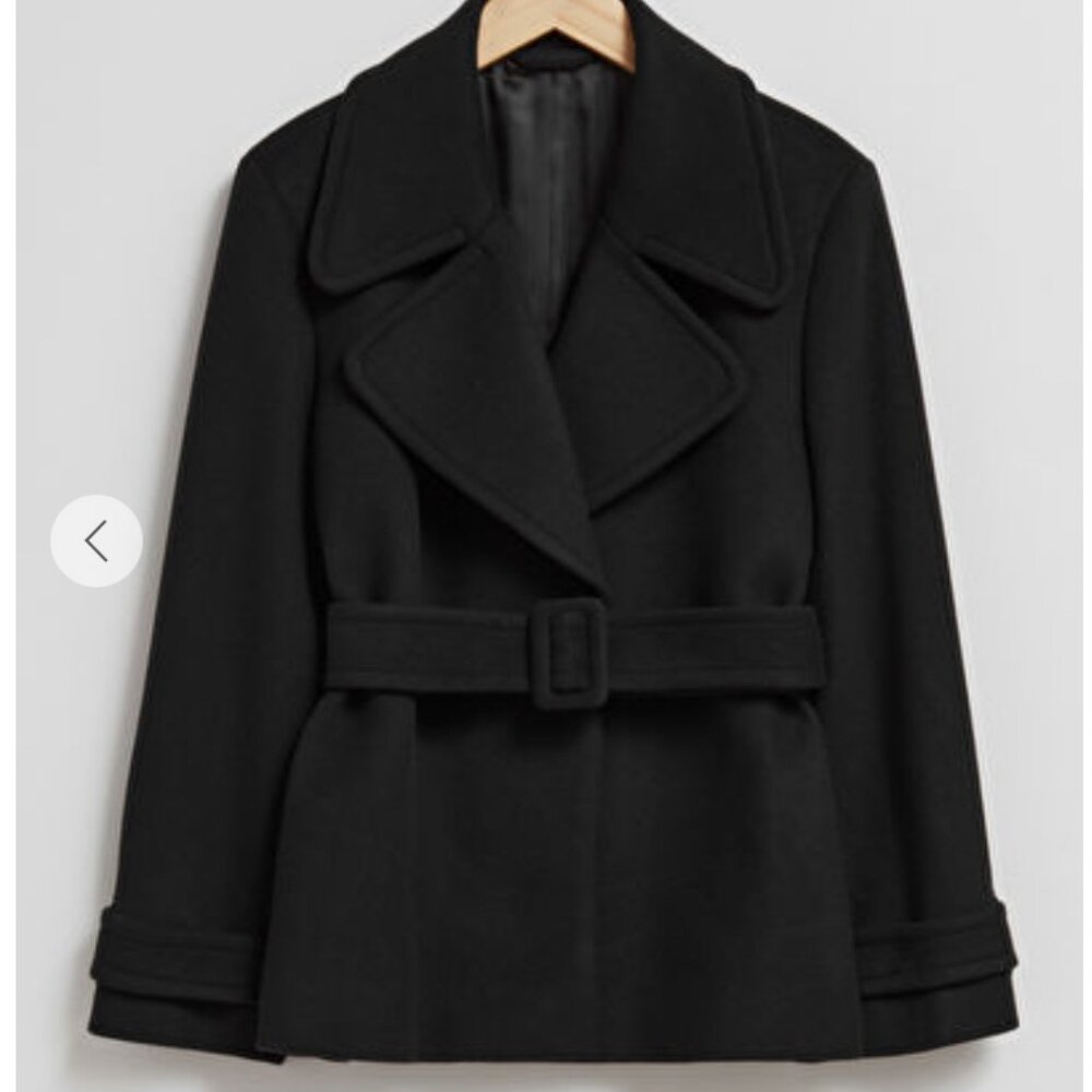 NWOT &OTHER STORIES Belted Wool Coat